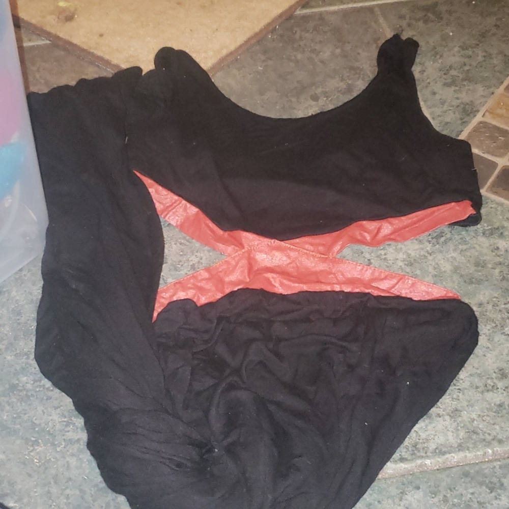Cut out dress red and black sexy crop open back